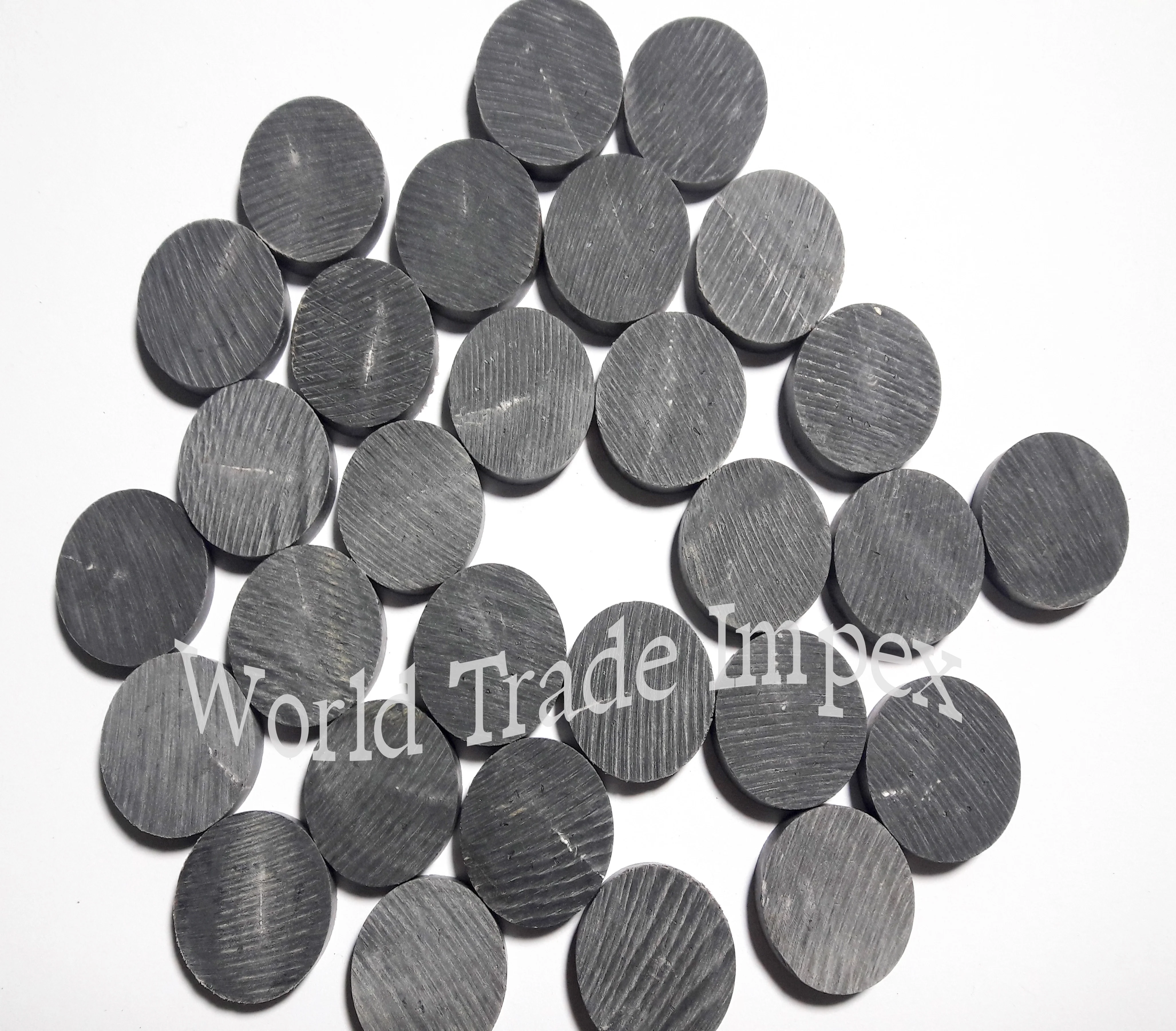 Genuine quality buffalo horn button blanks black button for wholesale