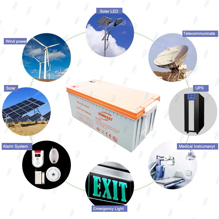 energy storage Gel Battery 12v 200ah Sunmart Chargers,batteries & Power Supplies Solar Power Bank For Home