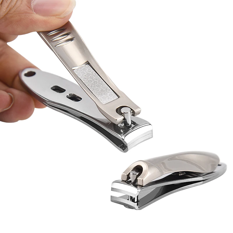 Stainless steel nails clipper for thick hard fingernail toenail nipper trimmer nail cutter