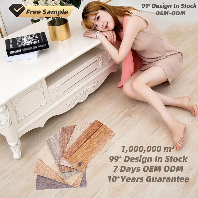 36*6in Waterproof Fireproof Covering Self Adhesive Vinyl Plastic SPC LVT Floorings for Catering Shopping Malls Floor Decoration
