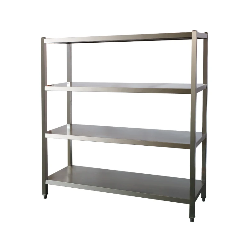 Commercial Industrial Shelving Inox Kitchen Storage Shelf /4-tier Stainless Steel Rack for Kitchen
