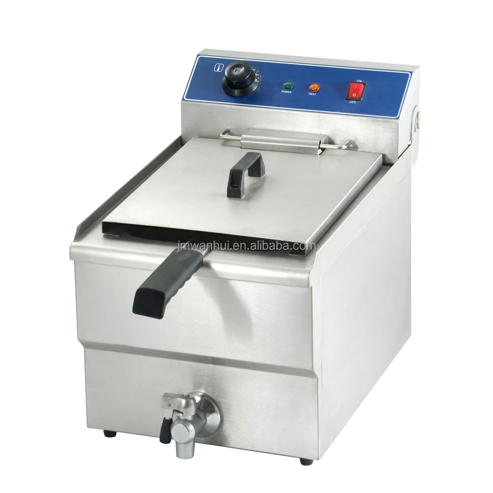 Restaurant kitchen equipment 8L/16L chicken chips potato electric commercial deep fryer with basket