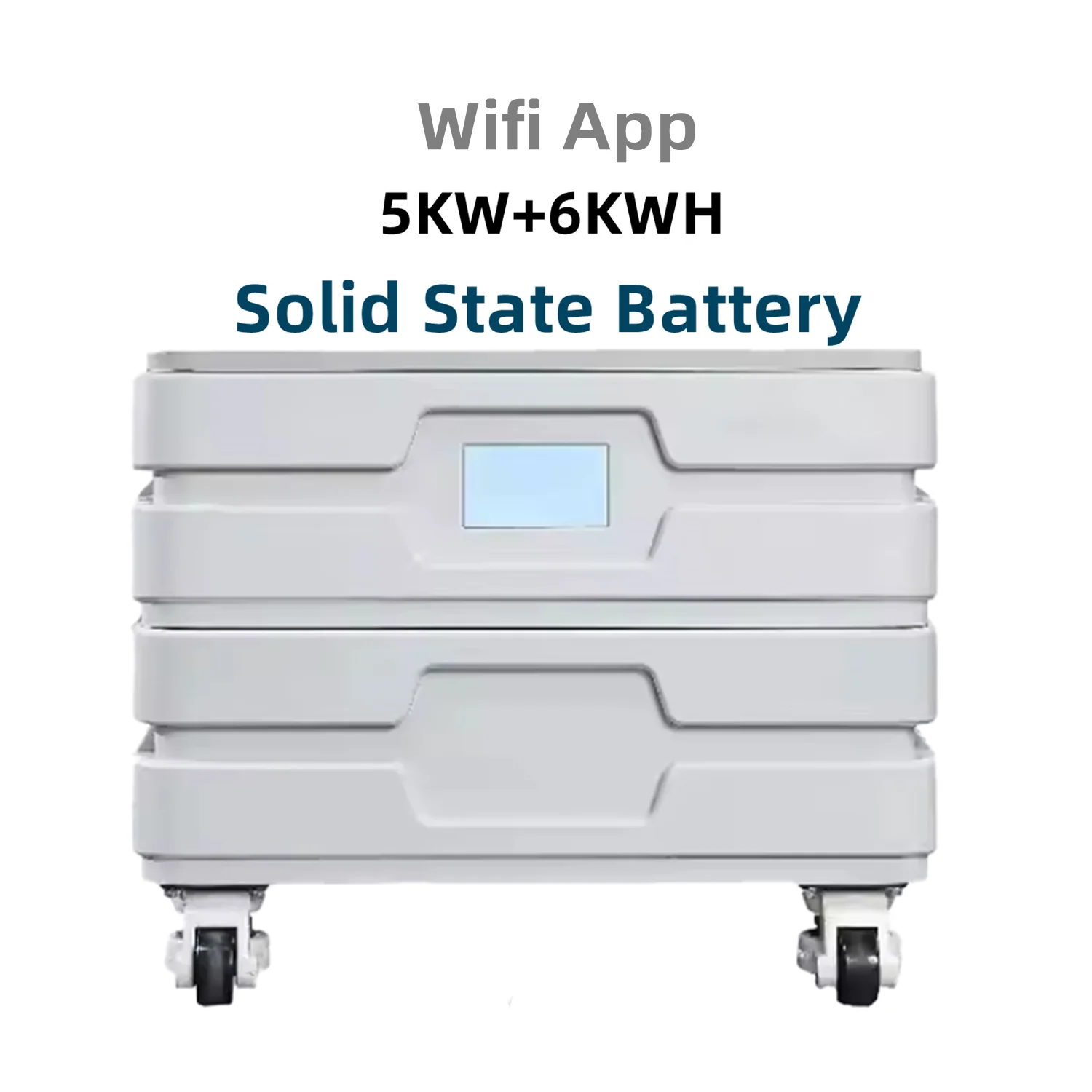 5kw солнечный инвертор + штабелер 6kwh батарея группа Wifi приложение гибридная сеть солнечная электростанция твердотельная батарея для хранения солнечной энергии