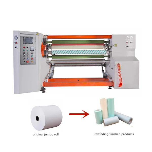 Double shaft reflectivve adhesive tape rewinding winding machine