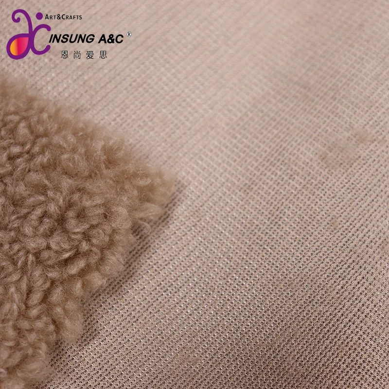 Chinese Factory Directly Customization  Wheat Velvet Plush Fabric For Christmas Garment
