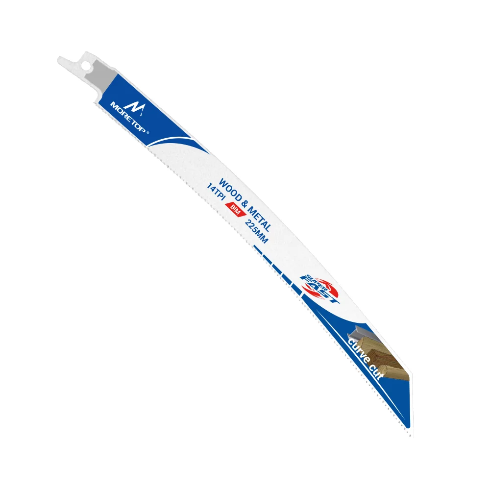 Superior Cutting Extra Long Blade Reciprocating Curved Saw Blade Wood Metal Sawzall Blade Fast Cutting