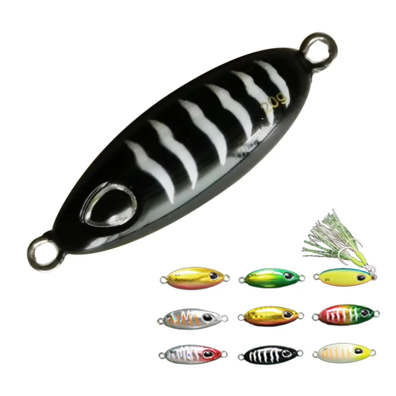 factory price 20g fishing metal jig lure In stock Intense luminous slow pitch