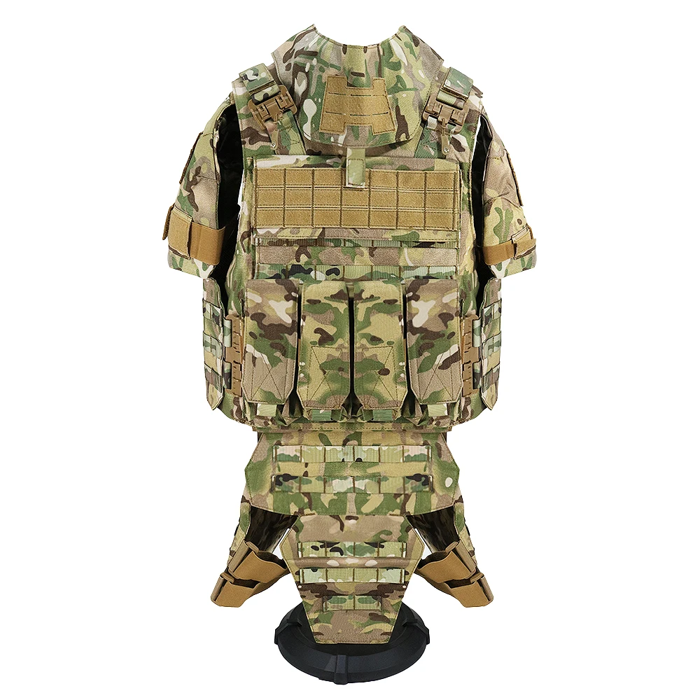 Full Coverage Stab Proof CP Armor Laser Molle Combat Tactical Fully Body Protective Vest Plate Carrier