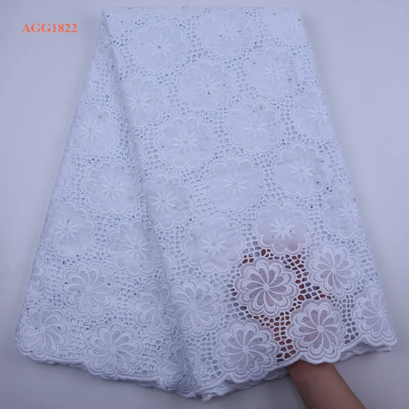White African Lace Fabric In Switzerland Africain Swiss Tissu Voile Cotton Lace 2020 Nigerian Lace Fabric For Wedding 1822