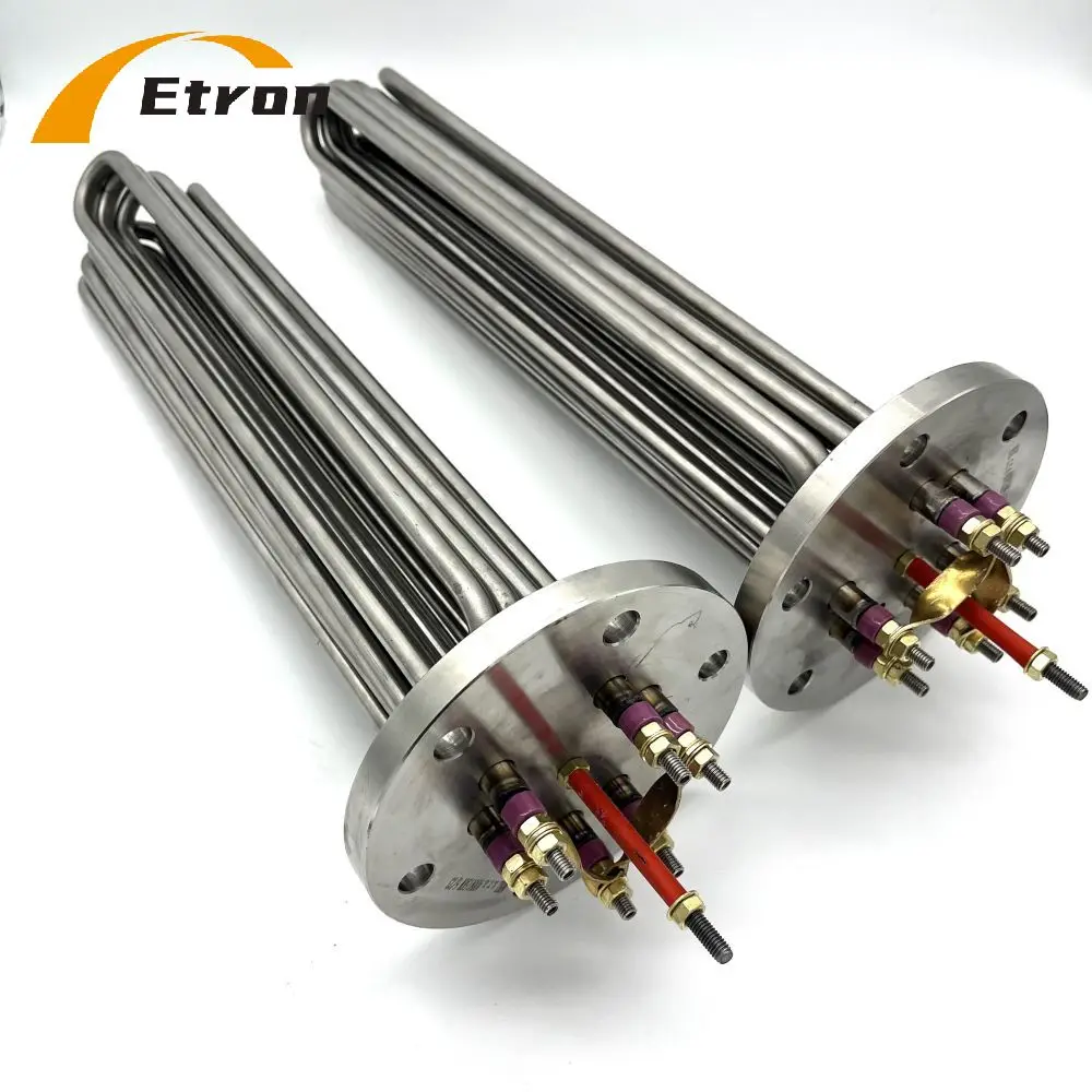 220v 380v 230v 400v industrial High power immersion heater flange heater for steam generator
