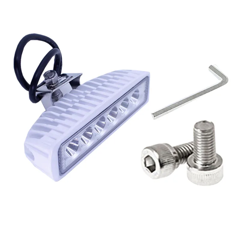 DC 12V 24V Flood Light Work Lighting Dual Color White Housing Spreader Marine LED Lights For Boat