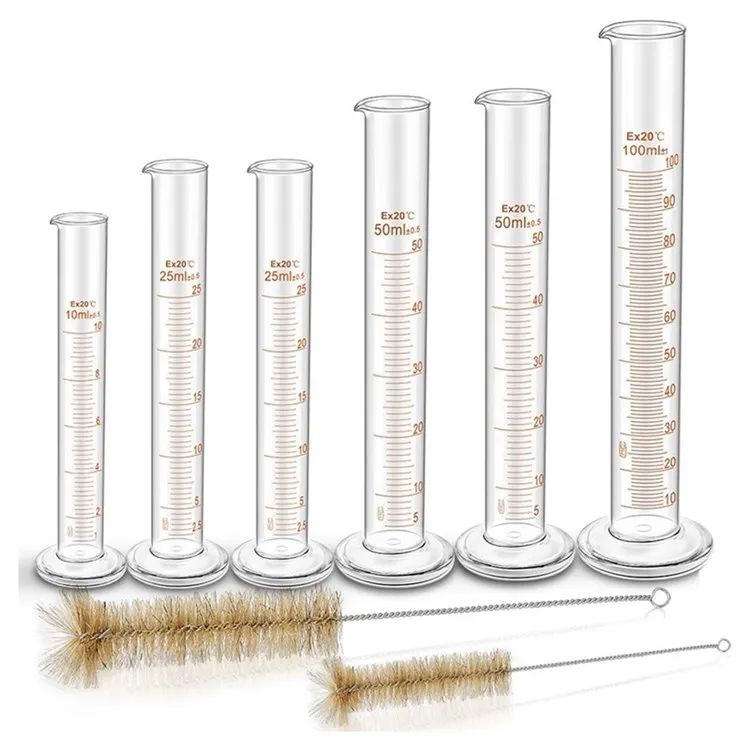 250ml Lab Clear Glass Graduated Measuring Cylinder With Cheap Price