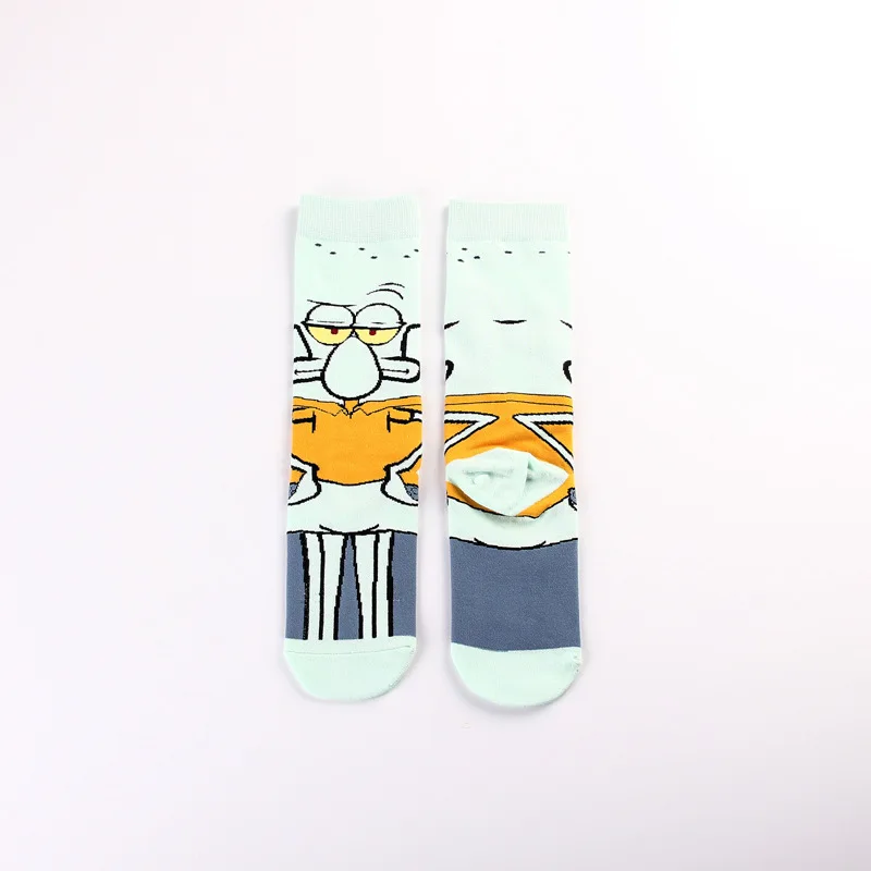 Say Hi To  Patrick Star , Brother Octopus Hot Childhood Unisex Fashion Street Socks
