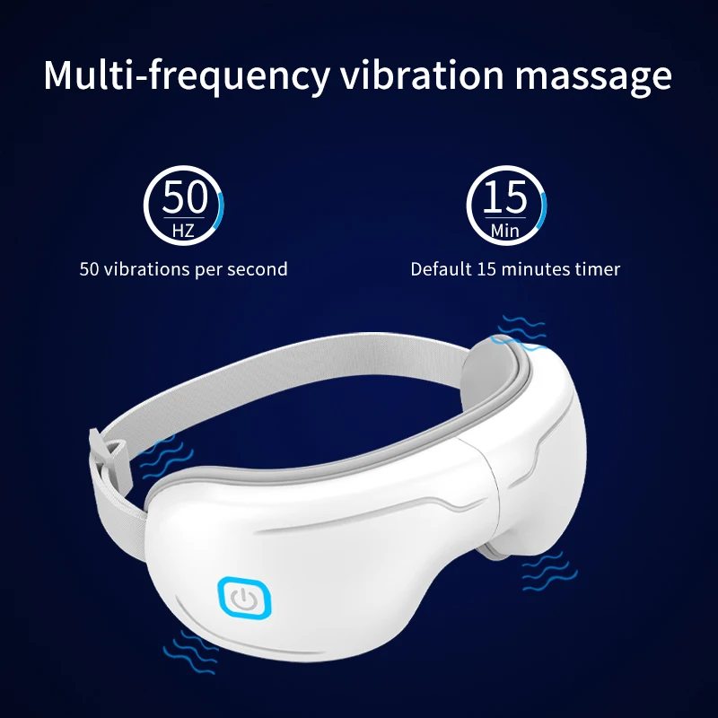 Adjustable Eye Magnetic Massager Music Charging Hot Compress Eye Massage Smart Electric Eye Massager With Heat Compression