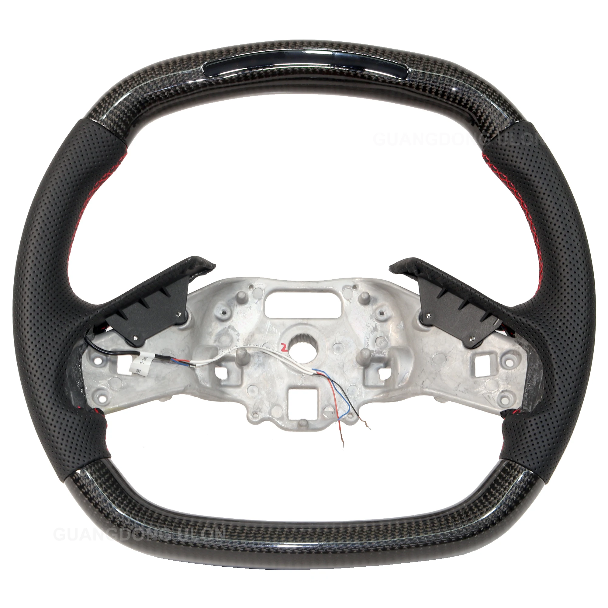 High Quality OEM Real Carbon Fiber Steering Wheel with LED Light For Chevrolet Corvette C8 2019-2021 Body kit Interior Accessory