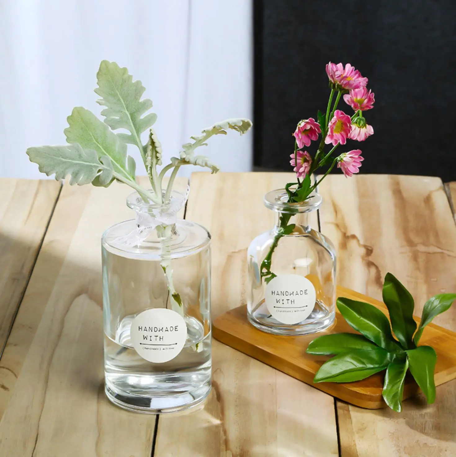 2020 New Nordic clear glass vases for home decoration