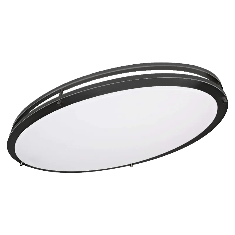 Worbest Матовый никель CRI80 24 дюйма овальный светодиодный потолочный светильник Сертификация ETL AC120V для гостиной