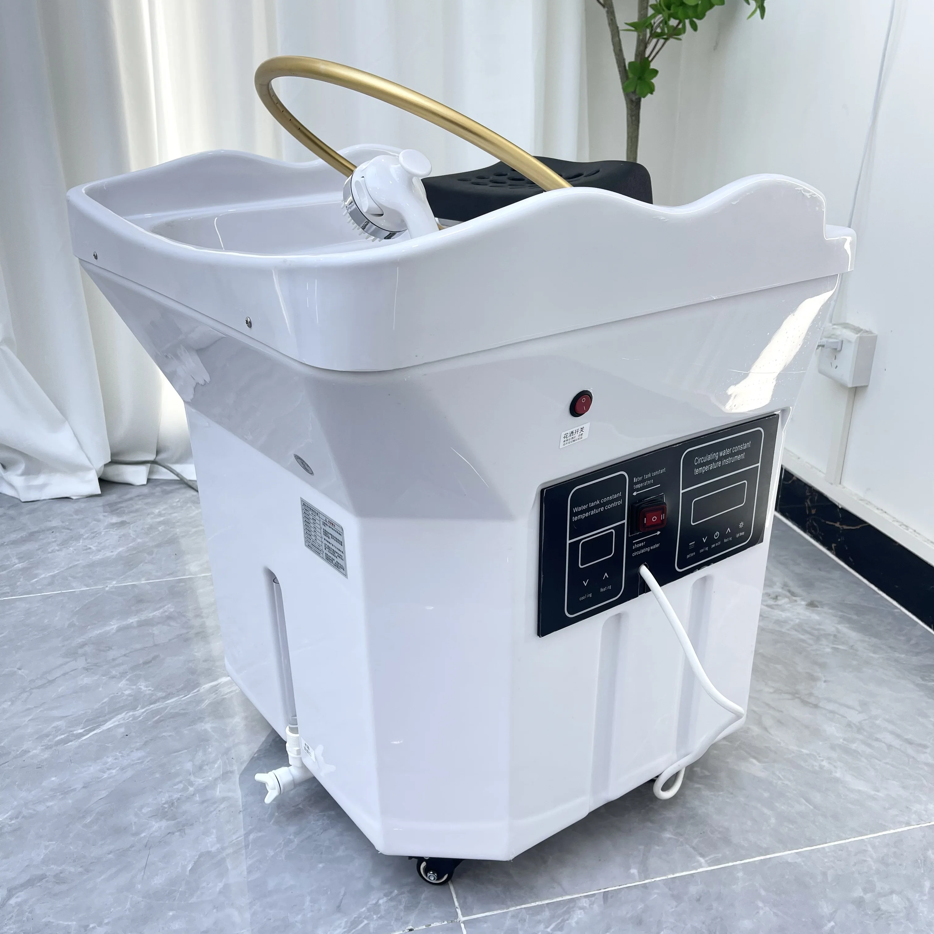 Salon Hair Washing Bed Portable Head Spa Equipment Mobile Shampoo Chair Basin