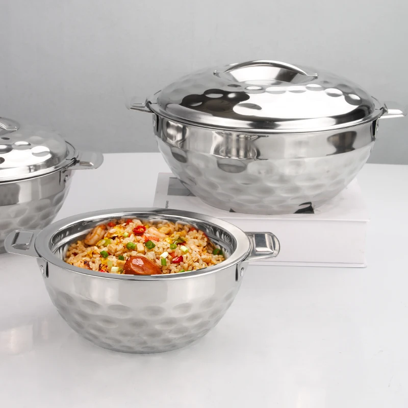 New Modern Induction Cookware Set Casserole Stainless Steel Pan With Lid Steel Hot Pot Insulated Food Warmer Casserole