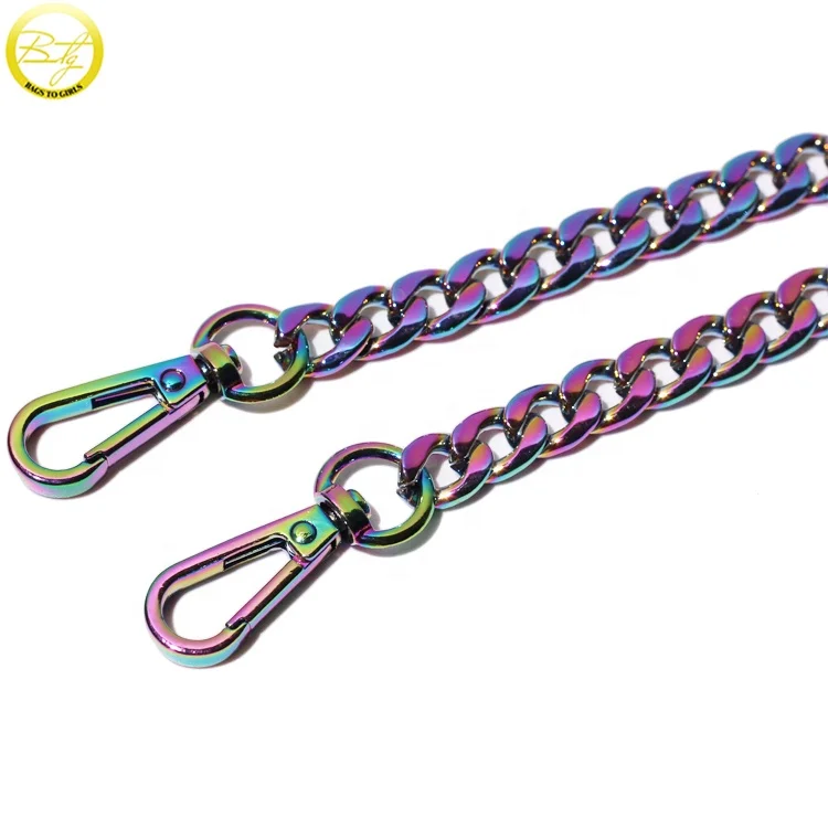 Wholesale silver color metal roller chain clasp decoration metal ball chains for bag strap