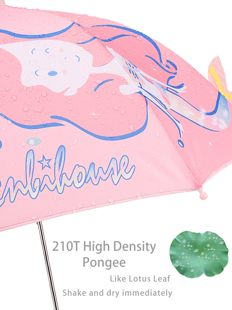 
Diomio Mermaid 3D Personalized Cute Cartoon Umbrella Children Creative Kids Animal Folding Umbrella 