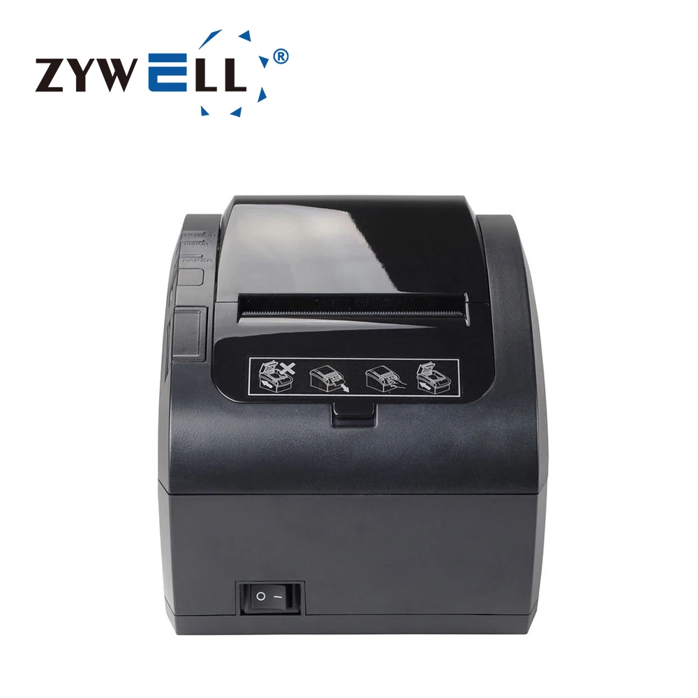China manufacturer printer paper size 80mm receipt printer with print app Zywell ZY306 pos printer