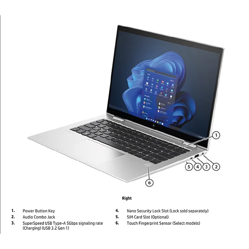 Intelligent Power And Performance HP Elite x360 1040 G10 For Business Intel 13th Gen processors 32GB  Dual Channel LPDDR5