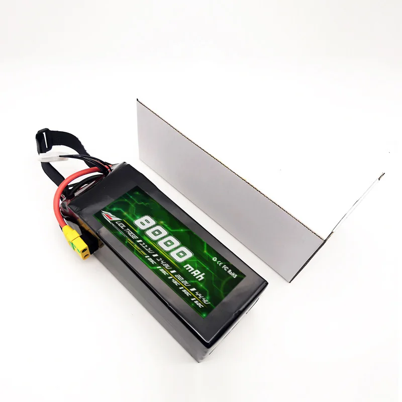 FPV Drone Battery 6S lipo 22.8V 6000/6500/7000/7500/8000/9000mAh 50C 100C LiHV Battery For 7-8inch 400-450mm X8 10inch FPV