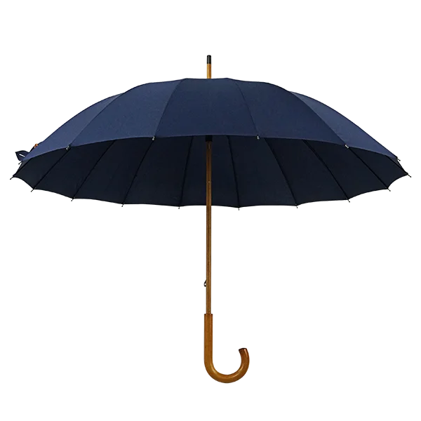 Мужской прямой зонт с деревянной ручкой 12 ребер дешевый сделано в Китае