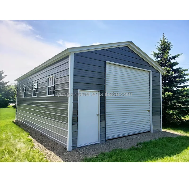 High Quality Prefab Steel Structure Carport Building For Supermarket With Car Parking Prefabricated Steel Garage