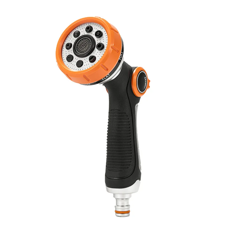 2025 Trending Product Garden Tool Heavy Duty Water Hose Nozzle Sprayer with 8 Spray Patterns Cleaning Tool