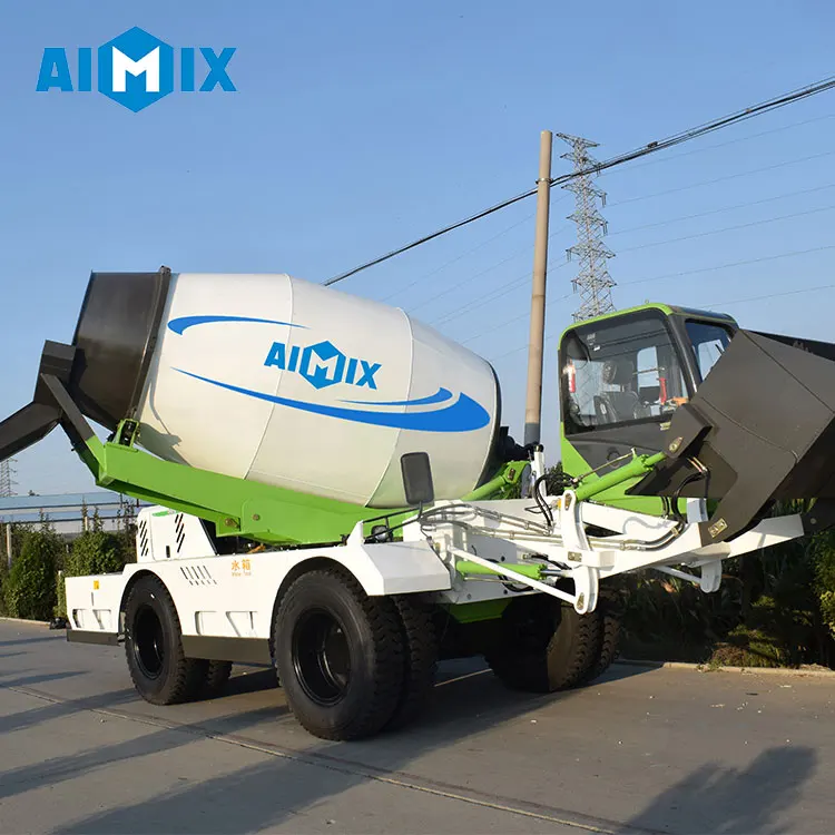 Aimix AS-3.5 New type high quality self loading mobile concrete mixers cement mixer