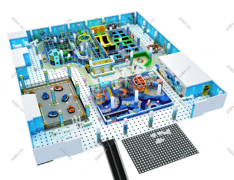 KIRA Children Indoor Plastic Playhouse Amusement Park Naughty Fort Indoor Playground For Kids