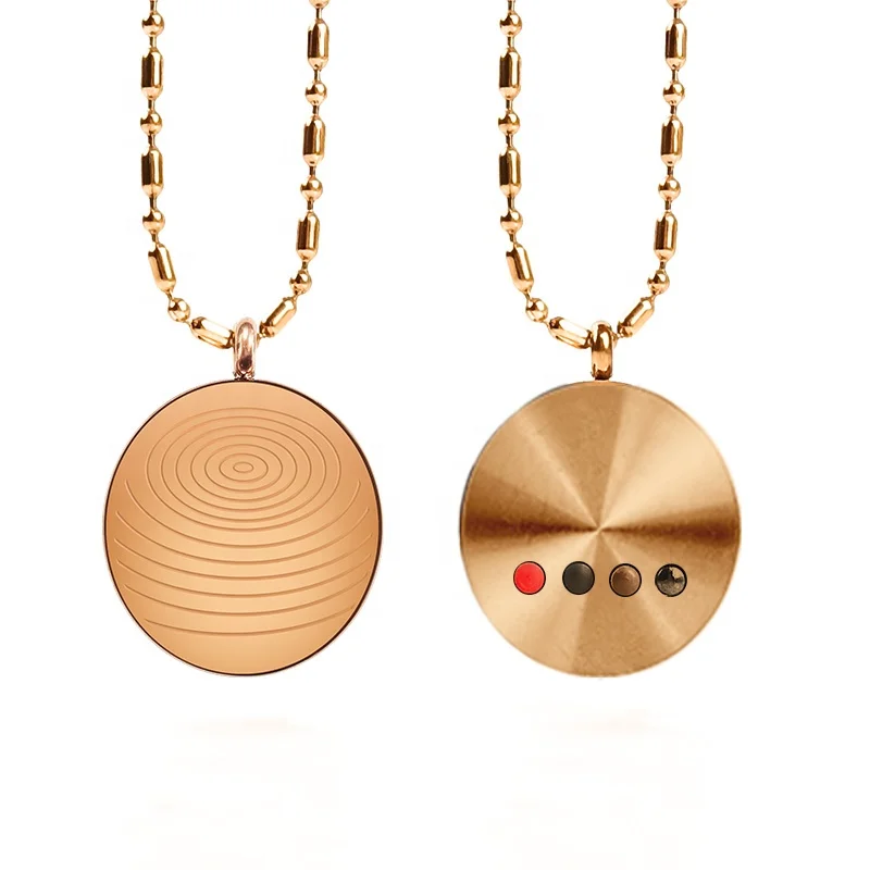 high quality 18k gold plated quantum power pendant negative ion health care scalar pendant