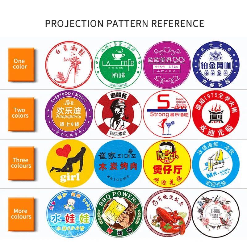 Waterproof 50W Static Custom Advertising Laser Projector Outdoor Led Logo Projector Light