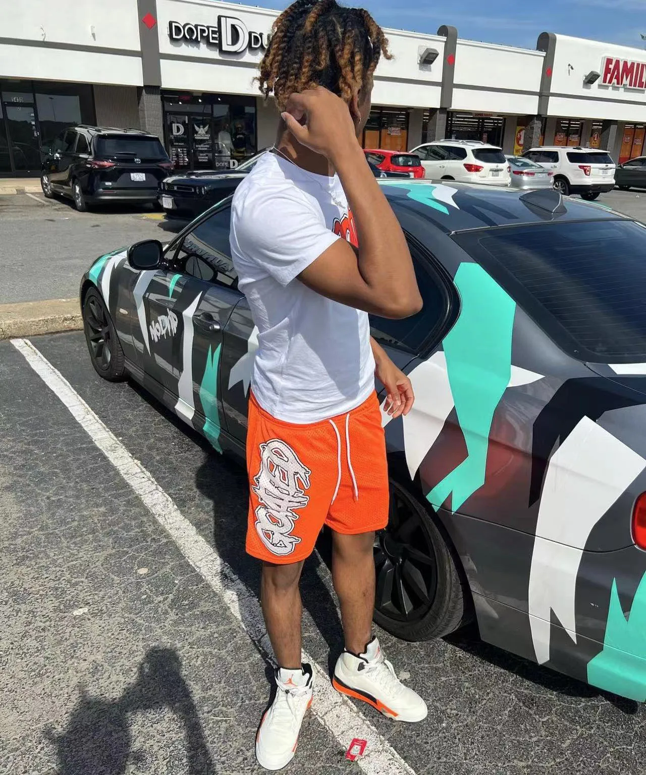 Custom Mens Summer Tracksuit 2 Piece 100% Cotton T Shirt And Mesh Shorts Set Men Wear Short Sets T Shirt With Shorts Twin Sets