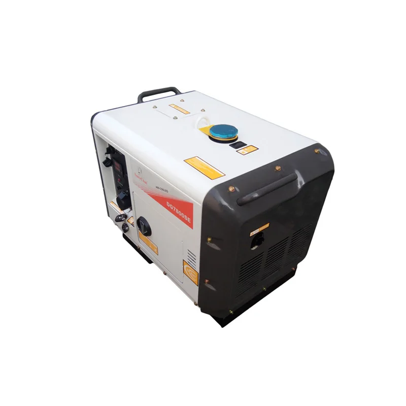 Good quality 6kw soundproof silent portable diesel generator electric genset with cheap price
