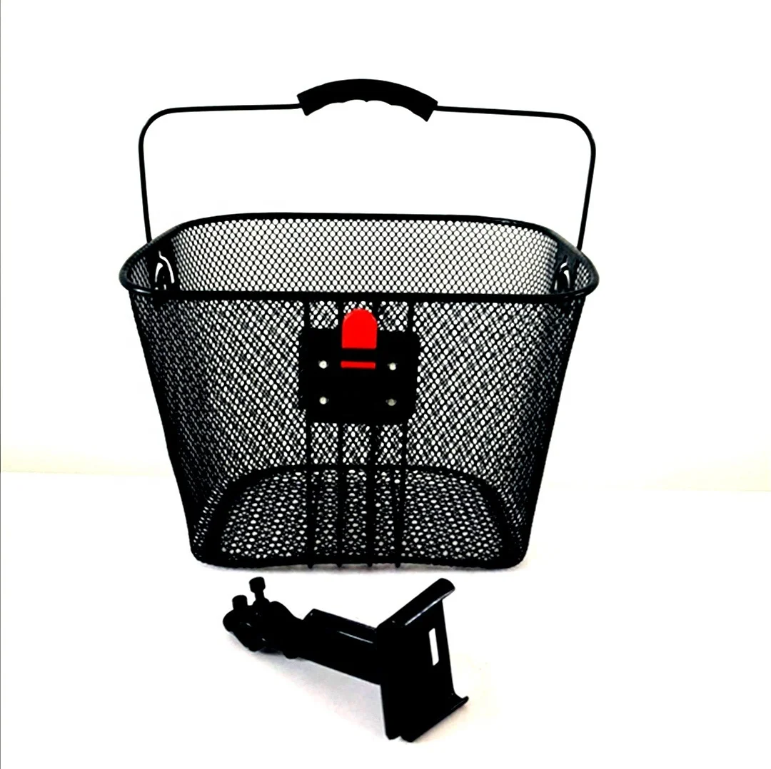 Universal Bicycle Iron Basket Bike Front Basket Convenient Storage Basket for MTB