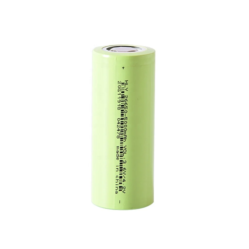 3C discharge  HLY NCM 26650 5ah 5000mAh Lithium Ion battery  cell for E-bike battery pack