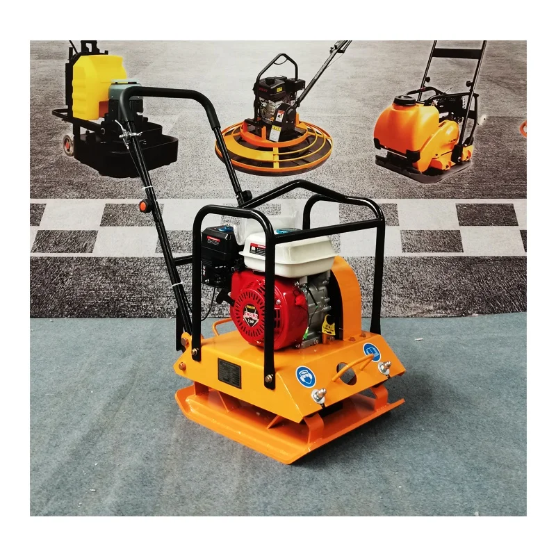 High Quality Power Construction Machine Vibrating Gasoline Compactor Ground Floor Asphalt Soil Plate Compactor For Construction