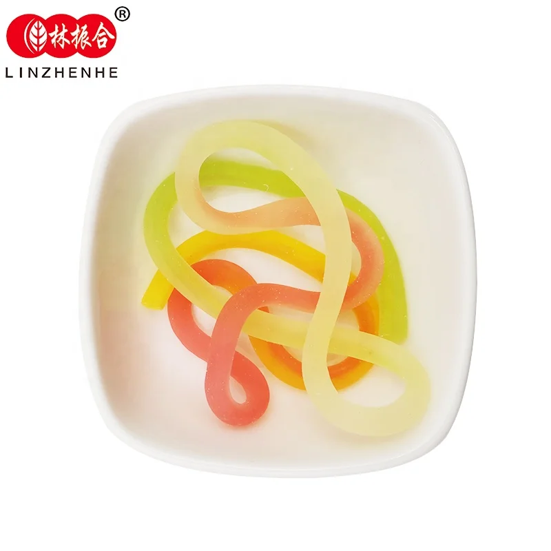 Bag package yummy fruit flavor candy string juicy gummy candy