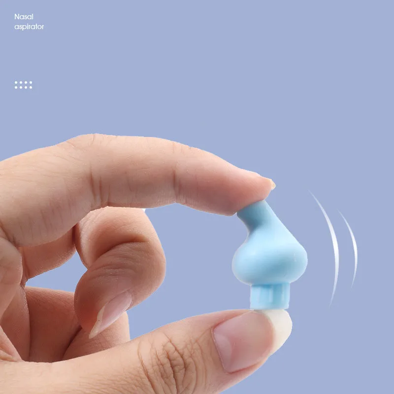 Wholesale Baby Syringe Silicone Nasal Aspirator Non Damaging Nasal Cavity Safe Anti Reflux Silicone Suction Head Nasal Aspirator