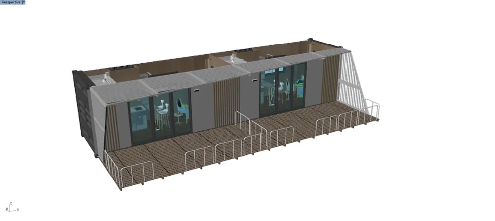 movable  container car with karaoke cabinet