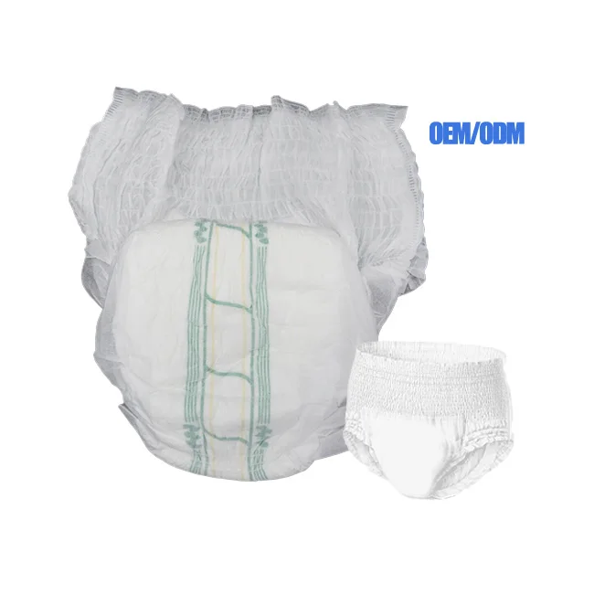 Oem Odm Ultra Thick Breathable Soft Warm Incontinence Adult Pull  Diapers For Old People