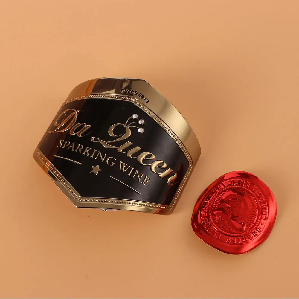 Customizable Self-Adhesive Metal Label Hot Stamping Made in China-New Trend in Packaging Labels