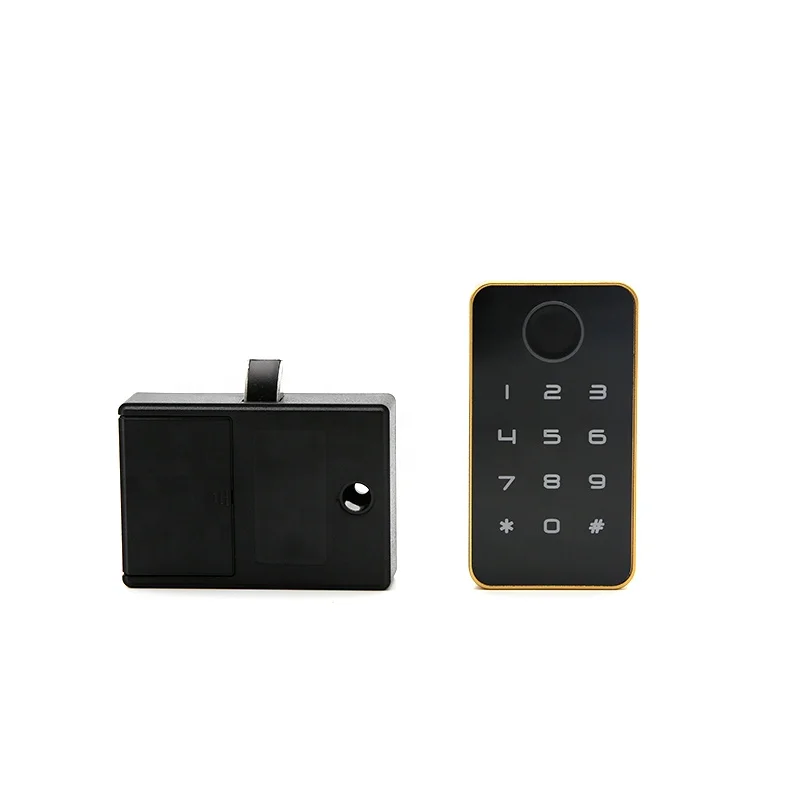 Qidots electronic fingerprint and password cabinet lock for gym smart locker lock