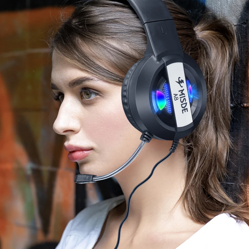 OEM Best TRI Mode Noise Canceling 7.1 Gaming Headphones Over Ear Stereo USB Wireless RGB Headphones Gaming Headset