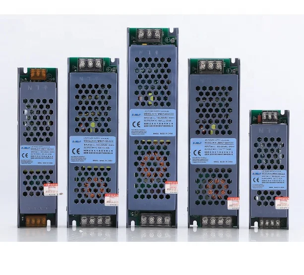 LED switch light box power supply 12V 300W 100W 60W card cloth light box advertising led DC power supply ultra-thin power supply