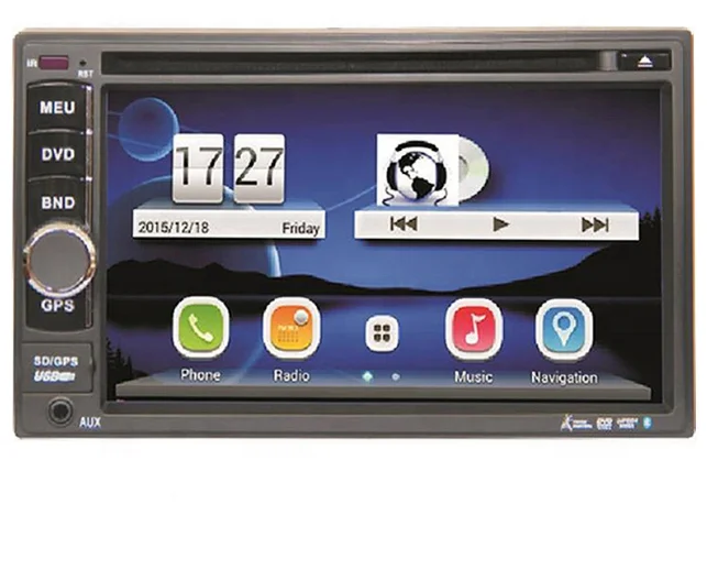 Double Din Stereo Car Dvd Player Audio Multimedia System Autoradio 2 Din Gps landscape  Car dvd auto estereos with built-in
