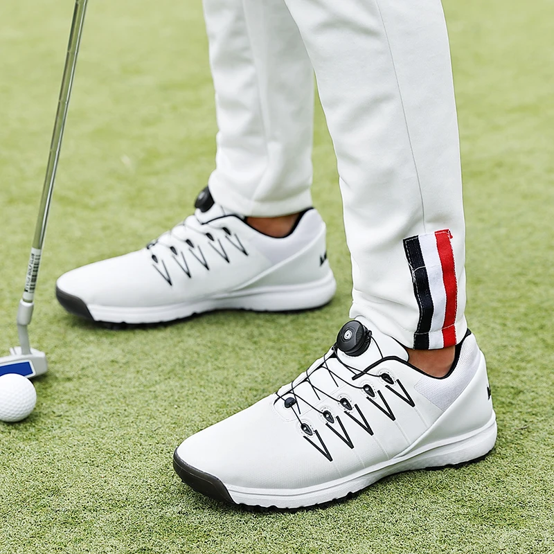 
Wholesale sports shoes Proffeshional self lacing big size golf shoes for men 